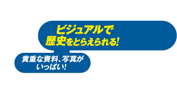 ビジュアルで歴史をとらえられる
