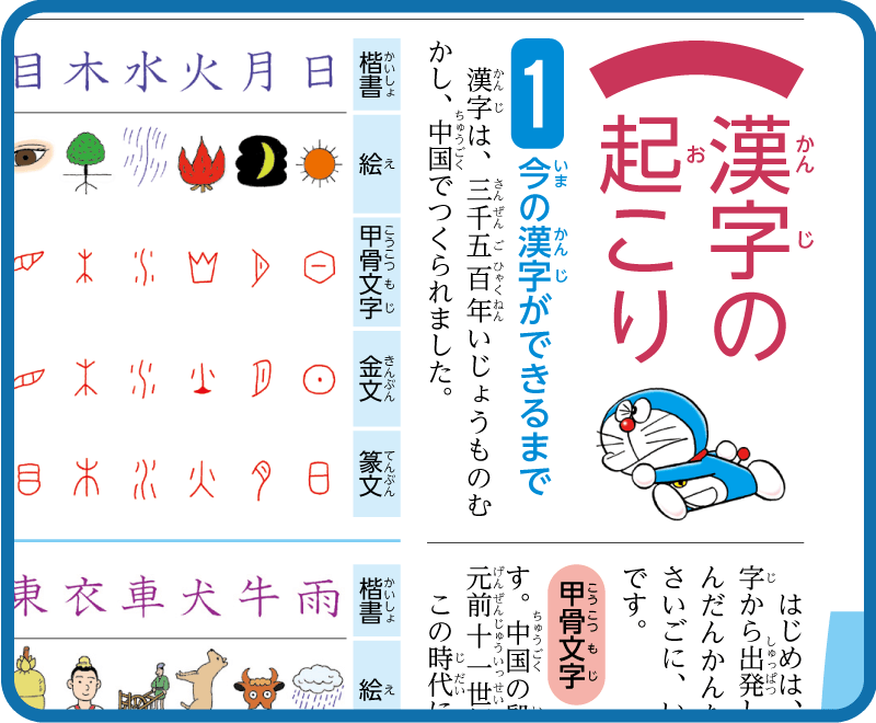 例解学習 漢字辞典［新装ドラえもん版］の中面