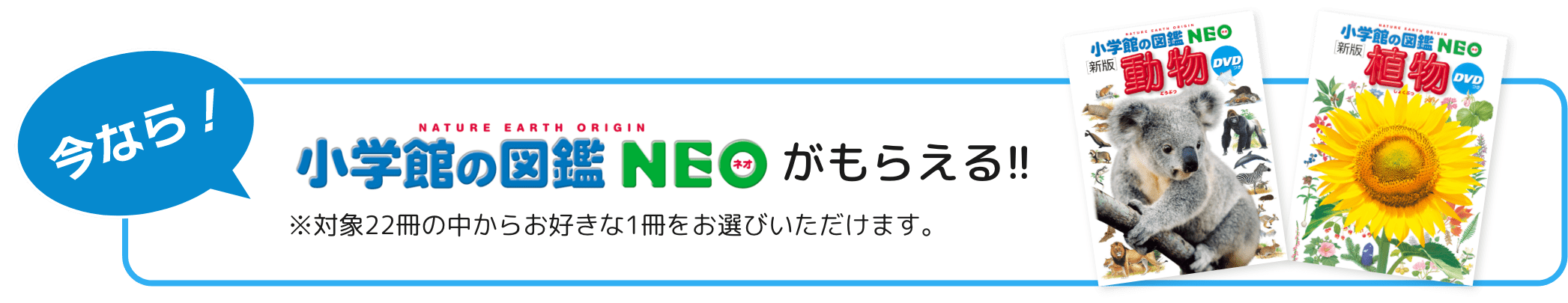 今回はW特典 特典1 小学館の図鑑NEOが1冊もらえる!! ※対象25冊の中からお好きな1冊をお選びいただけます。特典2 ドラえもん「ひらがな カタカナ 漢字」お風呂ポスターがもらえる!!