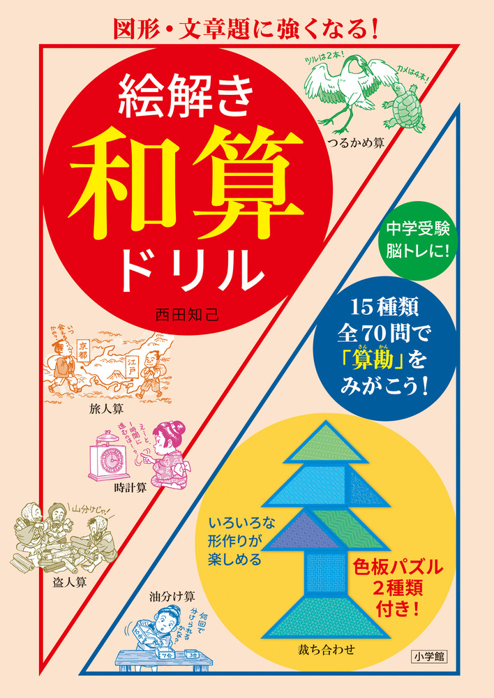 (ことわざ)+(理科記述)+(特殊算)+(図形特訓)+(歴史人物) 5点セット Elementary school students solve inspirational shapes] Test your